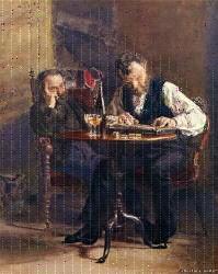 Томас Айкинс Играющий на цитре 1876 г.